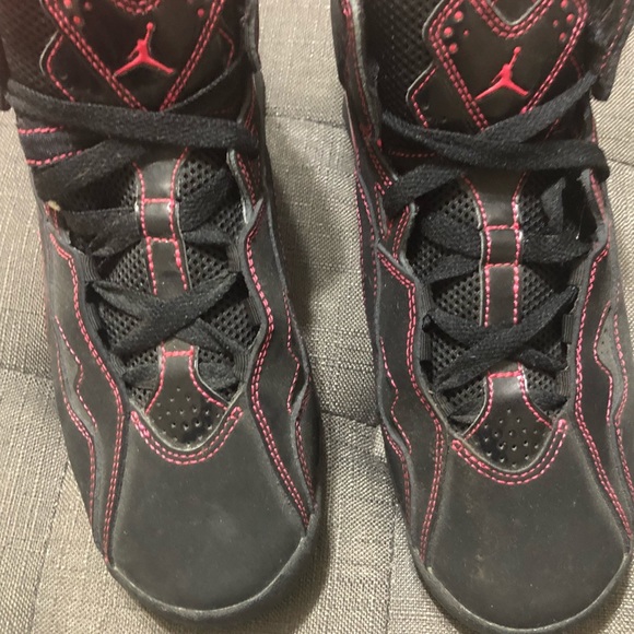 Pink and Black Air Jordans - Picture 3 of 6